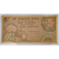 Promo uang kuno 5 gulden 1946 Federal Murah