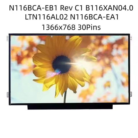 N116BCA-EB1 Rev C1 fit B116XAN04.0 LTN116AL02 N116BCA-EA1 IPS LCD Laptop Screen 30 PIN LEFT+RIGHT sc