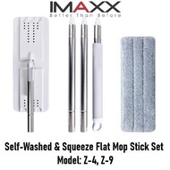 IMAXX Original Self-Washes &amp; Squeeze Flat Mop Stick Plate Set for Model Z4,Z9