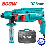 TOTAL สว่านกระแทกโรตารี่ 26 มม. 800 วัตต์ รุ่น TH308268 สว่านเจาะคอนกรีต สว่านเจาะปูน ( Rotary Hamme