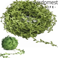 WISDOMEST Artificial Vines, Leaf Ribbon Garland Artificial Eucalyptus Leaf Garland, Hanging Vines Fo