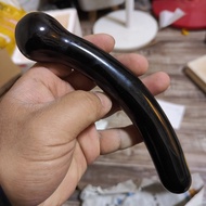 สีดํา Obsidian Yoni นวด Wand Magic Crystal Face Care Pleasure Stick สําหรับผู้หญิงนวด Kegel การออกกํ