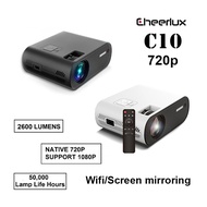 Cheerlux C10 Wifi 720p Mini Projector LED Projector 2600 Lumens