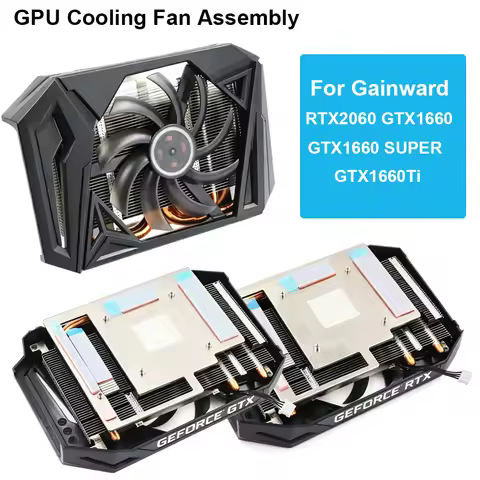 GPU Cooling Fan Assembly Replacement With Cover For Gainward Pegasus RTX2060 GTX1660 GTX1660 SUPER G