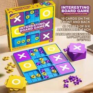 9-Grid XO Tic Tac Toe Board Game, Children's Intellectual Development, Logic Training, Brain Teaser,