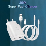 USB C Charger, 25W Dual Port USB C Fast Charging With 60W USB/USB-C To Type-C Fast Charging Cable, 3
