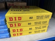 DID โซ่ส่งกำลัง กล่องเหลือง โซ่เดี่ยวเบอร์ 40 50 60 80   คุณภาพมาตรฐานญี่ปุ่น Japan แท้100%