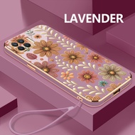 Case hp For OPPO A93 A94 A95 A96 4G A96 5G A98 Natural Flower Drop Resistant Casing