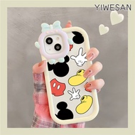 YIWESAN Casing Hp Xiaomi POCO X3 Poco X3 NFC Poco X3 Pro Poco X3 GT Case Mickey Mouse Monster kecil