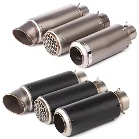51mm/60mm Motorcycle exhaust with DB killer Motorcycle Exhaust Pipe Muffler Carbon Fiber GP-project