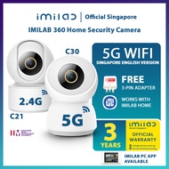 [OFFICIAL SG 3 YEAR WARRANTY] IMILAB 360 C21/ C30 Home CCTV IP Camera Wifi Security Night Vision Motion Detection PC App