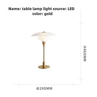 HEIKESZ Danish โคมไฟข้างเตียงนอนสไตล์วินเทจ Bauhaus ดีไซน์ทันสมัยสร้างสรรค์โต๊ะอ่านหนังสือระฆังลมโคม