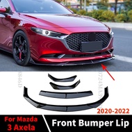 Deflector Front Bumper Lip Chin For Mazda 3 Axela 2020 2021 2022 Sedan Guard Trim Styling Tuning Accessories Body Kit Diffuser