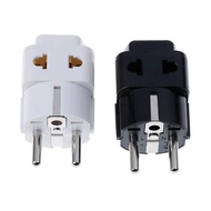 [hiint] 1 to 2 Splitter Germany France 5mm plug to universal UK/US/EU/AU 2/ 3 pin soet