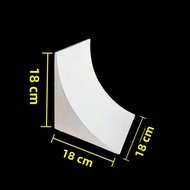 White Rounded Decorative Beam Support