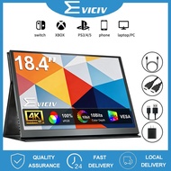 EVICIV 18.5 inch 4k Portable Monitor Large Gaming Monitor QLED UHD 3840X2160P For Laptop/PS5/PS4/Xbo
