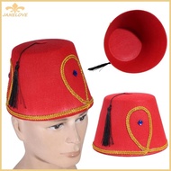JL Fez Hat Moroccan Hat Modern Turkish Headpiece for Cultural Occasions