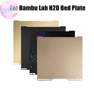 MyriadU For Bambu Lab H2d Bed Plate 380x380mm PEO PET PEI Sheet Textured Double Sided For Bambu Lab 