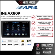ALPINE INE AX809 - Hi-Res Android Player with Apple Carplay & Android Auto | 8+256GB 8Core