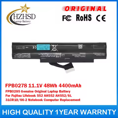 FPB0278 11.1V 48Wh 4400mAh FPB0285 Genuine Original Laptop Battery For Fujitsu Lifebook 552 AH552 AH
