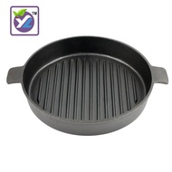 Frying Pan Commercial Flat Striped Barbecue Pan Flat Cast Iron Steak Factory Direct Sales Pig Iron R