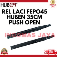 HUBEN PUSH OPEN DRAWER RAIL FEPO-45 35CM FEPO-45 HUBEN 35CM PUSH OPEN DRAWER RAIL/