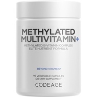 Codeage Methylated Multivitamin Supplement - B-Vitamin, Vitamin A, C, D, E, K2, B12 Methylcobalamin 