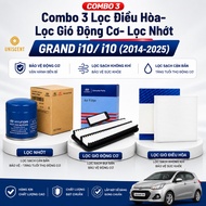 (i10/ Grand i10) Combo of 3 Air Conditioner Filters - Engine Air Filter - Grand i10/ i10 Oil Filter 