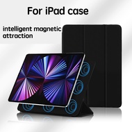 Slim Tablet Case For IPad Pro 11 12.9 Air6 Air12.9 inch 2024 2021 2020 2022 iPad mini 6 2021/Air 5 Air 4 10.9 inch Cover case Fold Stand Adsorbed Leather