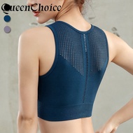Women Padded Gym Fitness Top Vest Running Workout Breathable Vest Yoga Sportswear