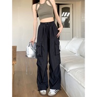 cargo jeans women cargo pants Women's Lightweight American Style Elastic Waist Overalls - XS