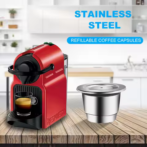 Coffee Capsules Stainless Steel Coffee Maker Pod Filters Cup 0.13oz Capacity for Nespresso U CitiZ P