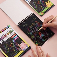 Children Colorful diy Scratch Painting Creative Graffiti Scratch Painting Book Kindergarten Art Scra