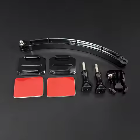 Helmet Extension Arm Mount Kit For Gopro Hero 13 12 11 10 9 8 7 6 5 4 MAX for DJI OSMO Action 5 Pro 