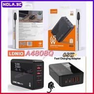 🔥Genuine🔥LDNIO A4808Q 65W Super Fast Charging Desktop Charger 2USB-A & 2USB-C Output Ports for Noteb
