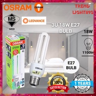 Osram Duluxstar 3U 18w Bulb E27 Light Bulb E27 BULB 827 865 Energy Saving Bulb Mentol Lampu 节能灯泡