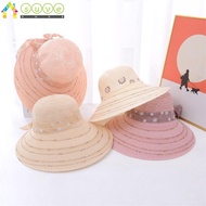 SUVE Fisherman's Hat, Breathable UV Protection Straw Hat,  Casual Foldable Beach Hat