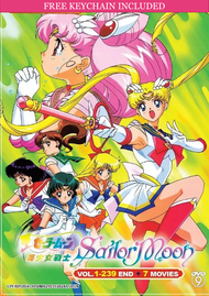 Sailor Moon Complete Series (Ep.1-239 End & 5 Movies) Anime DVD [Free Gift]