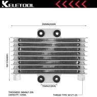 100%Ori &amp; GaransiPengganti Radiator Pendingin Oli Motor MesinRadiator 5 Baris Universal Engine Oil Cooler Cooling Radiator Penggantian  Untuk Motor  Dirt Bike Sepeda Motor Oil Cooler ATV Aksesori 125-250cc