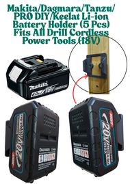 Makita/Dagmara/Tanzu/PRO DIY/Keelat Li-ion Battery Holder (5 Pcs) Fits All Drill Cordless Power Tool