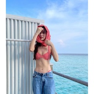 Waterandothers J'adore l'été bra top Only The Red Scott Size M Chest 34 Same Style As Pimtha