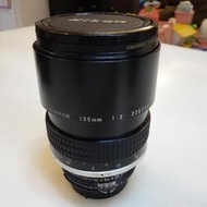 中古 Nikon經典望遠定焦大光圈老鏡 手動對焦 135mm F2