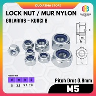 M5 Nylon Nut M5 Lock Nut/ M5 Galvanized WhiteNilon Key 8