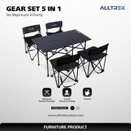 ALLTREK Camping Gear Folding Table Chair Set