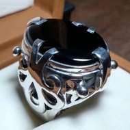 Nigel Ring Yemeni Aqeeq Carnelian Aqeeq Devil Wears Prada Black Agate Handmade