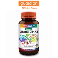Holistic Way Vegan Vitamin D3 & K2, 60 Softgels