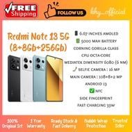 New Smartphone Original Xiaomi Redmi Note 13 5G [ 8+8Gb Ram + 256Gb Rom | 5000 mAh Battery 33W Fast Charging ]