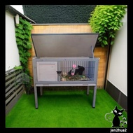 Outdoor rabbit large rabbit cage cat cage nest rabbit pet villa breeding cage waterproof rabbit hous