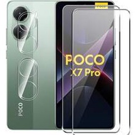 4ชิ้น/ชุด ฟิล์มกระจกกันรอย + ฟิล์มกันรอยเลนส์กล้อง สำหรับ Xiaomi Poco X7 Pro 5G, Poco F7 Pro, Poco F