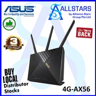 ASUS 4G-AX56 300M LTE Advanced AX1800 Dual Band 4G LTE Router (Warranty 3years with Avertek)